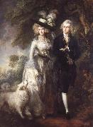 Thomas Gainsborough Mr.and Mrs.William Hallett France oil painting artist